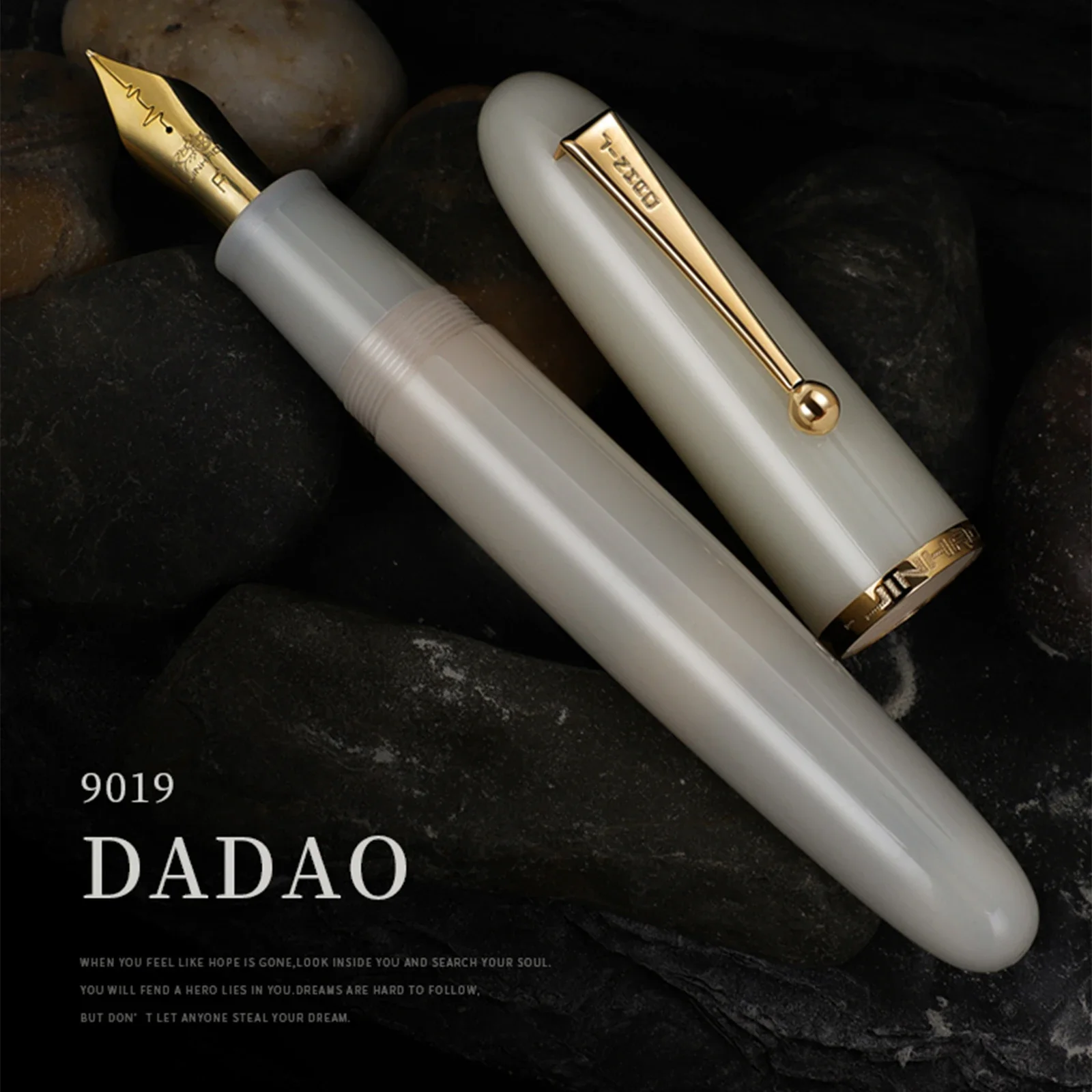 

【Периновая ручка Jinhao 9019】 # 8 наконечников Heartbeat F с большим конвертером, гладкая чернильная ручка для письма, подарок для школы, офиса, канцелярские принадлежности