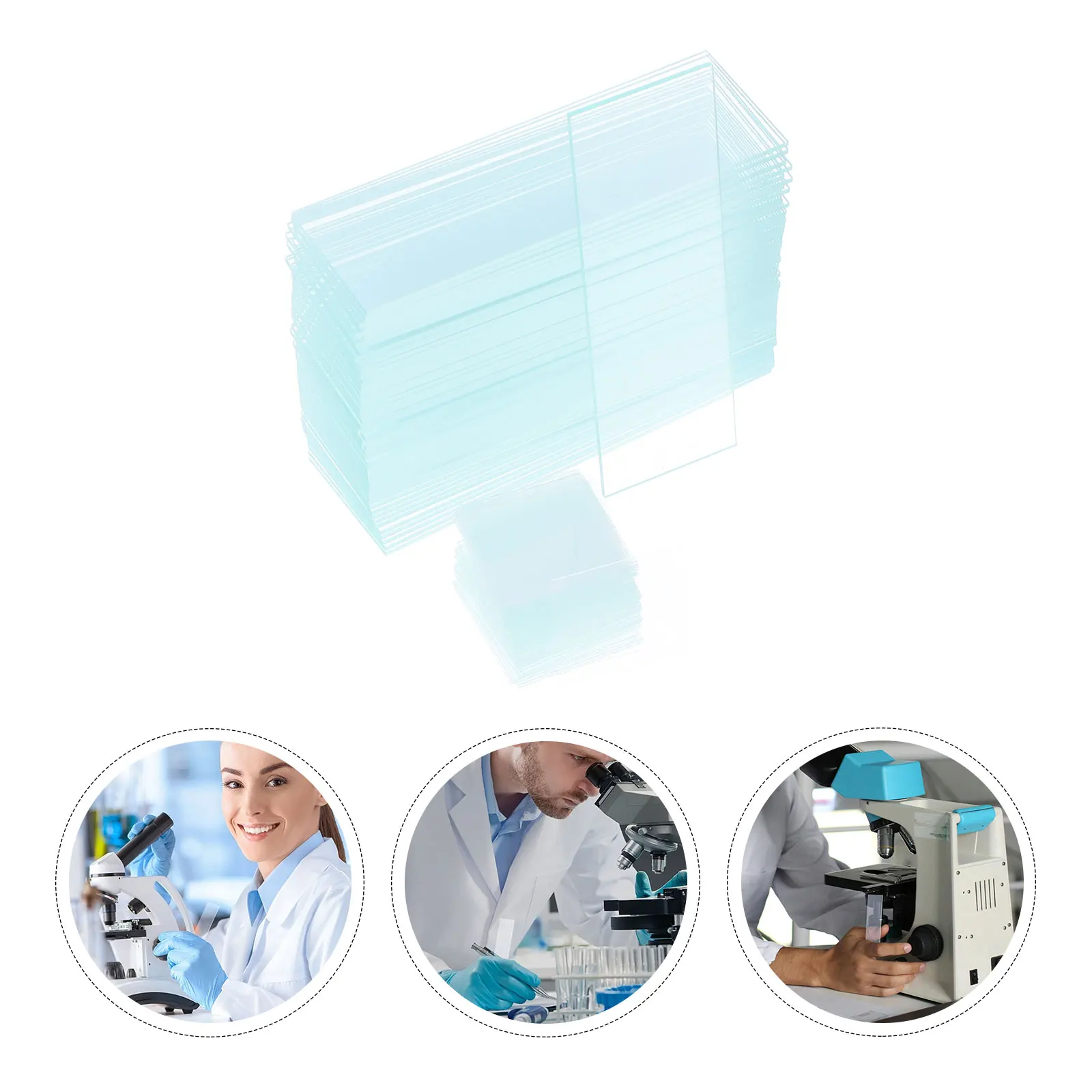 

300 Pcs Slide Cover Slip Microscope Accessories Large Slideshow Lab Equipment Ground Edge Glass Child