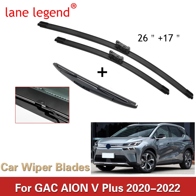 For GAC New Energy AION V Plus 2020-2022 Frameless Wiper Blades Cutter Front Rear Window Windshield Windscreen Car Accessories