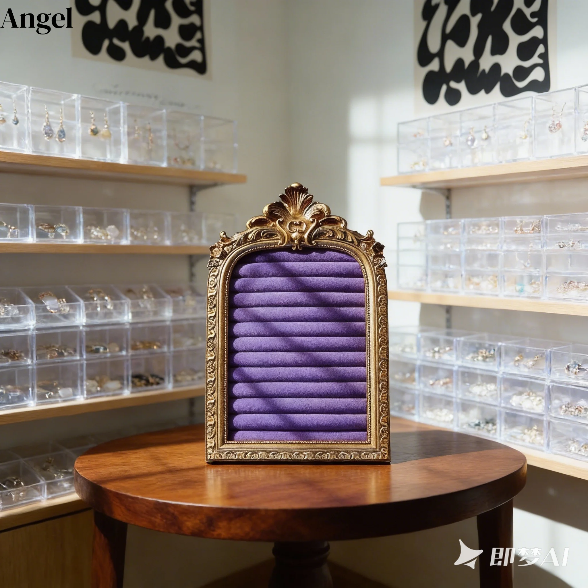 

Винтажная фоторамка, доска для демонстрации ювелирных изделий - фланелевый настенный органайзер для сережек и ожерелья для витрины магазина и витрины бутика