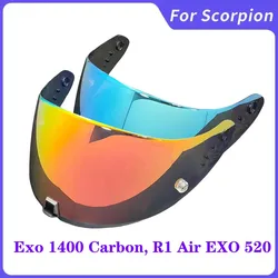 Lente de viseira para capacete de motocicleta, cabe nos seguintes capacetes com mecanismo KDF-16-1 para Scorpion Exo 1400 Carbon, R1 Air EXO 520