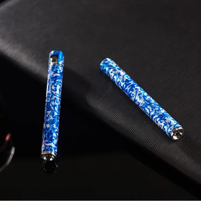 

Fashionable Lighter Mini Compact Metal Cigarette shaped Lighter Grinding Wheel Pocket Lighter Smoking Accessories Great Gift new