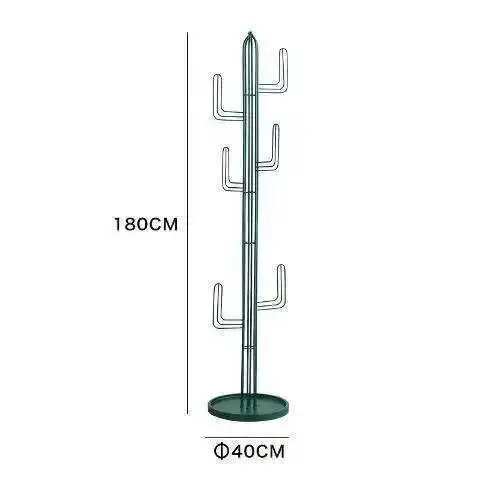 Store Simple Iron Women's Cactus Art Clothing Modern Multifunctional Creative Floor Hanger Coat Rack 180cm*40cm