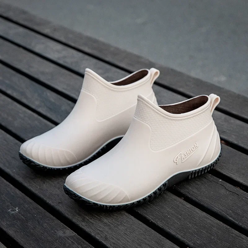 Waterproof Shoes Female Students Rain Shoes Low-top Korean Version of Short Tube Fashion Plastic Shoes Non-slip Water Boots