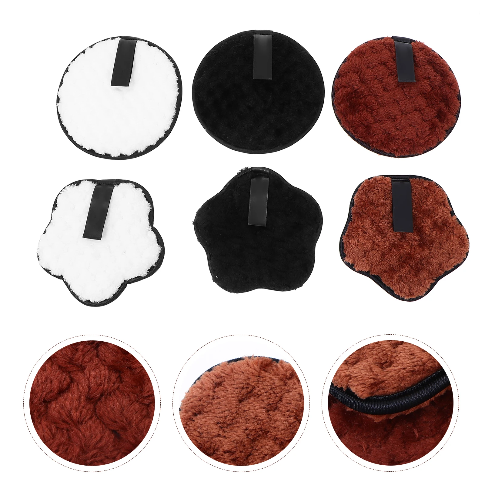 6 ชิ้นฟองน้ําสังเคราะห์แผ่นทําความสะอาดผิวหน้าขัดผิวอย่างอ่อนโยนขจัดสิ่งสกปรก Pore Cleanser ควบคุมน้ํามันทําความสะอาดทุกวันแต่งหน้า