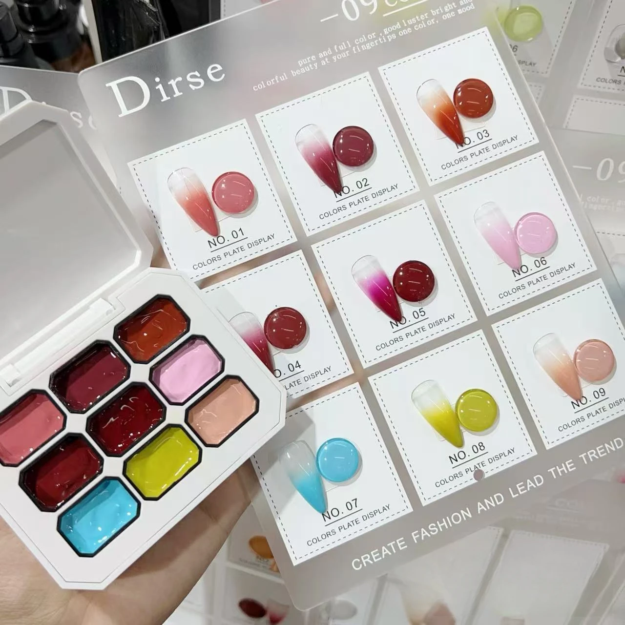 

4/9color Nail Patting Painting Gel Nail Polish Blooming Transfer UV LED Soak Off Gel Varnish Gradient Pat Gel Palette