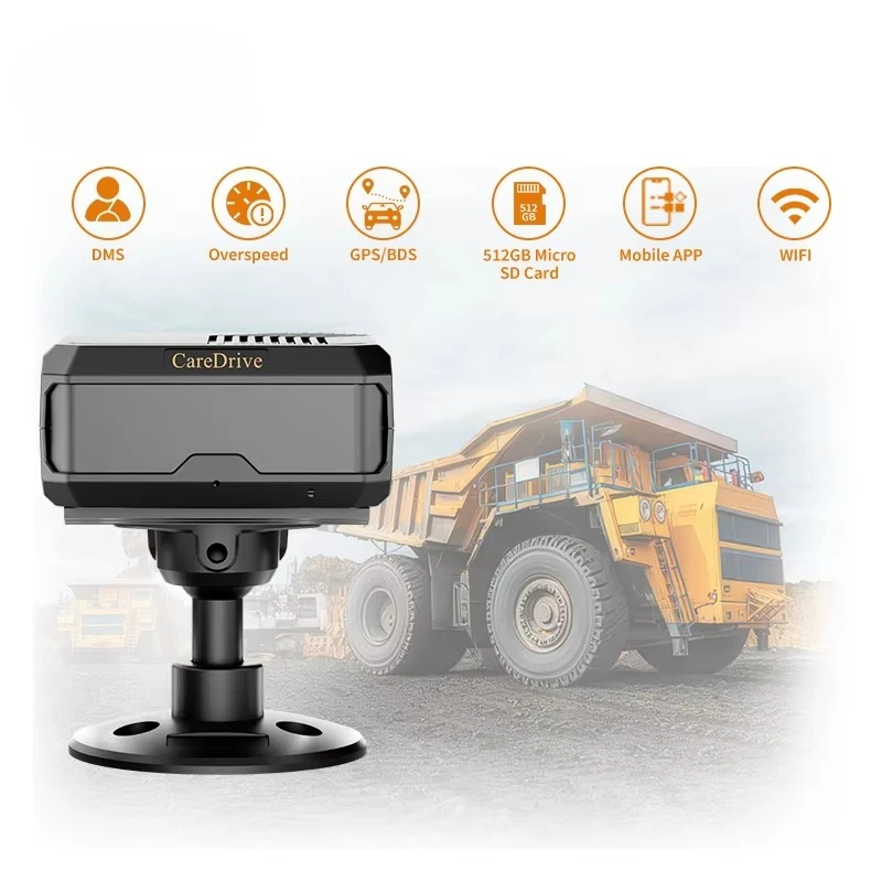 Fleet Anti-Sleep Connectable DMS Camera Vibration Seat AI Dashcam Pre-Warning System for Drowsiness Safety Driving Monitoring