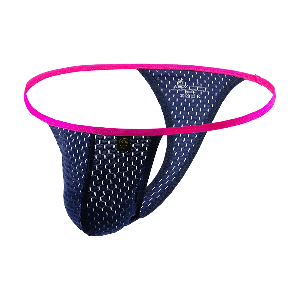 String Sexy Fin et Sensuel pour Homme, Sous-Vêtement Sans Couture, Noir, Blanc, Marine, Bleu, Rouge, Rose, Jaune