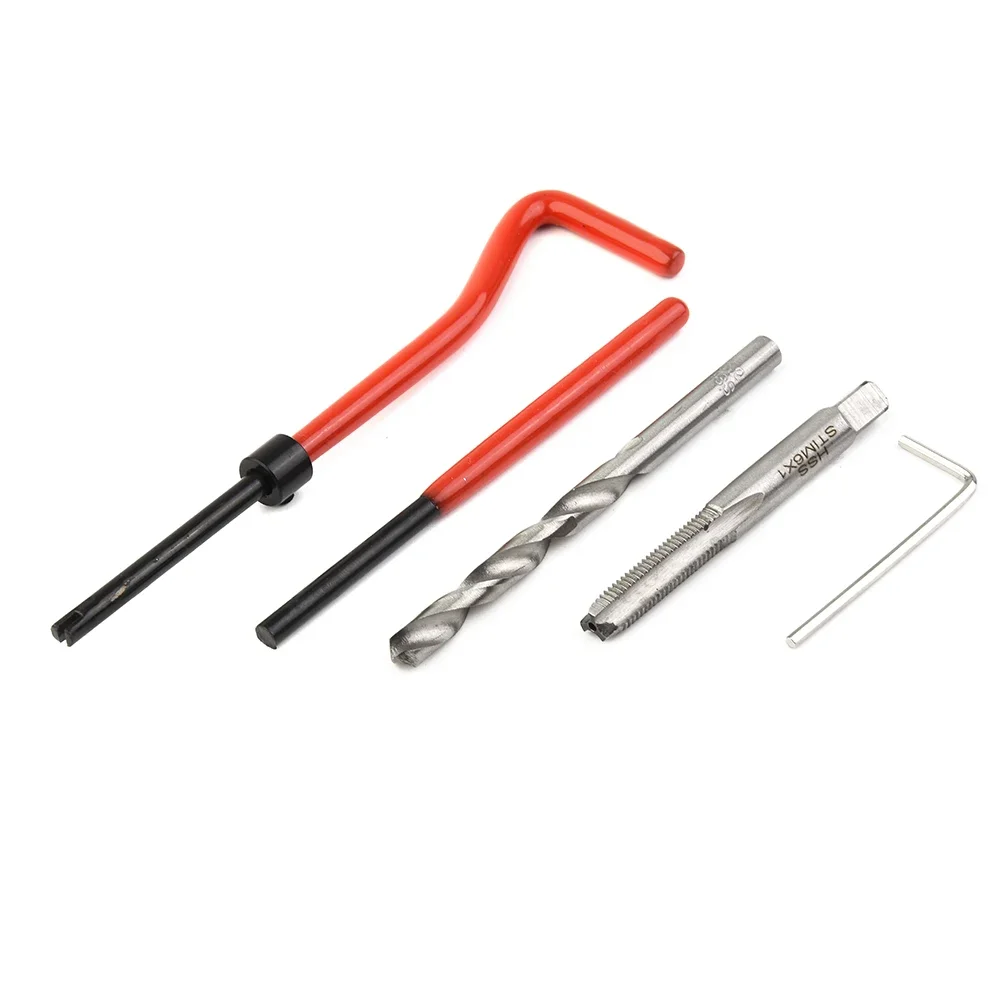 

Car Thread Repair Inserts Set Drill Driver HSS Installation Repairing Spares Tap Accessories Automotive Wrench