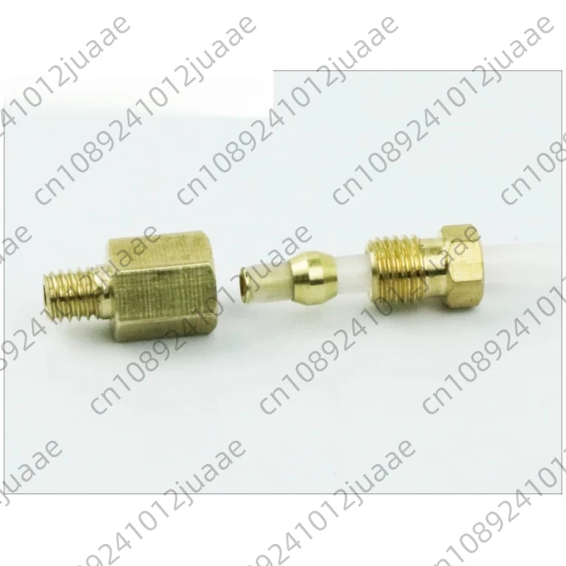 10PCS  PD internal card straight copper joint lubrication guide rail oil circuit joint M6 * 0.75 external thread M468101/8