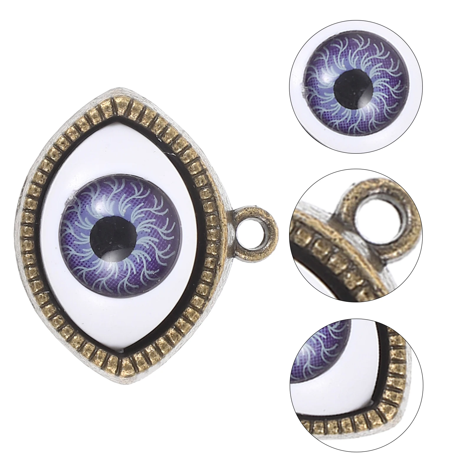

10pcs Alloy Jewelry Pendant Necklace Making Charms Evil Eye Accessories Eyes for Bracelets DIY Metal Decorative Pendant