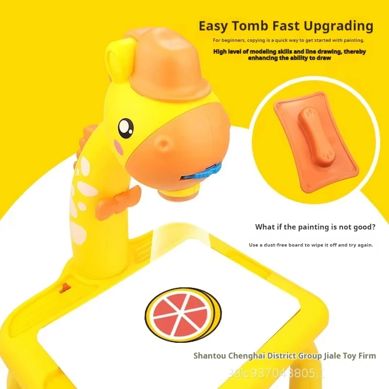 Tavolo da disegno per proiezione di cervi elettrici Tavolo da scrittura multifunzionale Il disegno di apprendimento può cancellare i giocattoli educativi da colorare