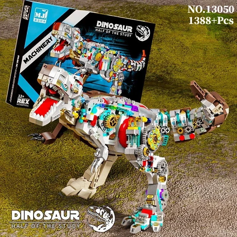 

Mechanical Tyrannosaurus Rex Triceratops Assembly Building Blocks Dinosaur World Education Toy for Children's Kid Christmas Gift
