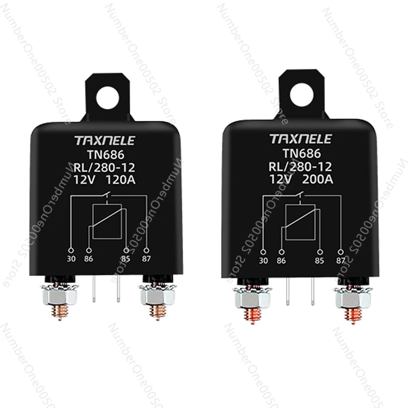 5pcs New Original 100A 120A 200A TN686 Starter Relay 12V 24V 4-pin High-power DC Automobile Relay DC Modified Relay