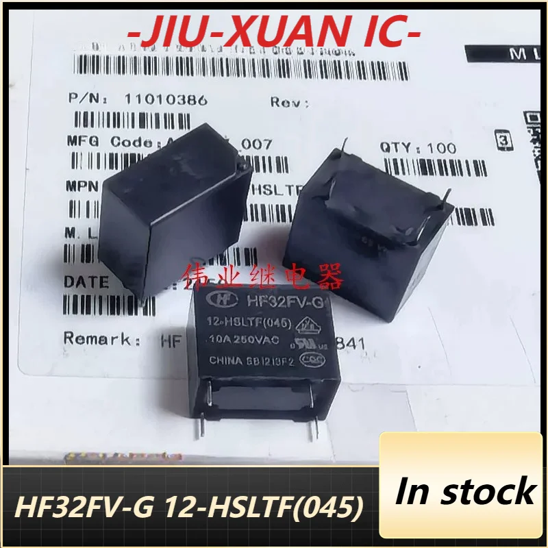 New 1pcs/lot HF32FV-G 12-HSLTF(045) 4pins 10A Sensitive relay