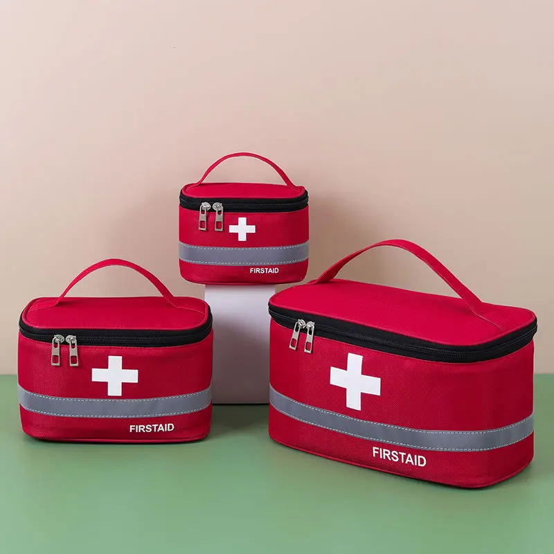 Practical Medicine Storage Bag Household  Necessary Medical Emergency Item Organize Travel Sports Camping Outdoor First Aid Kit