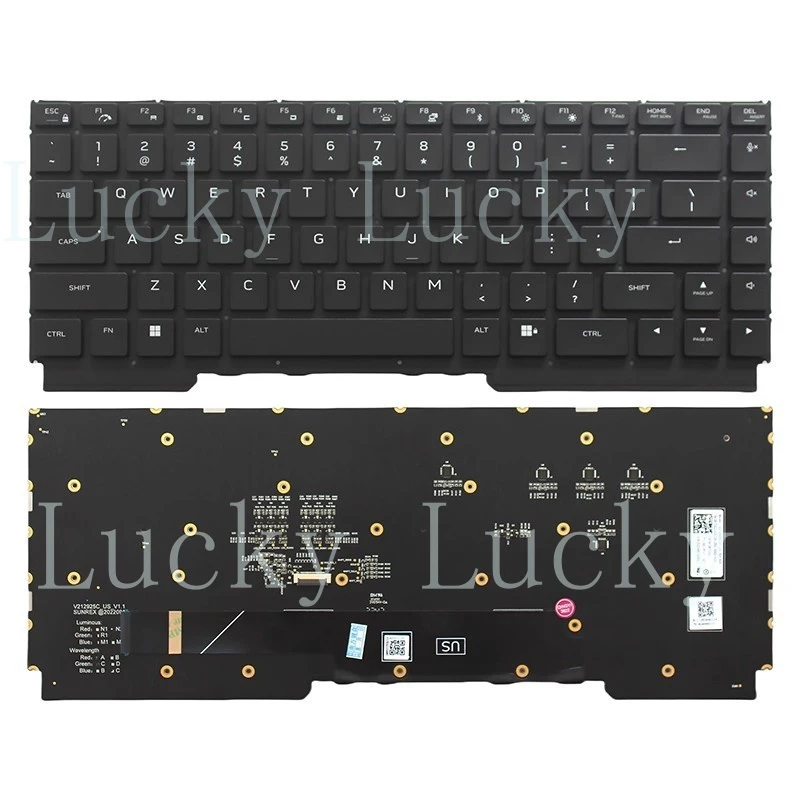 f New for Dell Alienware P50E P50E002 -Laptop US Keyboard Per-key RGB Backlit