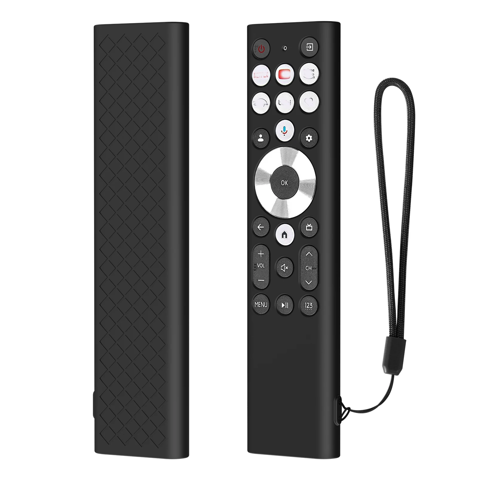 Silicone Remote Controller Case For Hisense Class A7 U8 Series LCD 4K for Google TV 100U88N 85U88N 75U88N 65U88N 55U88N 43A7N