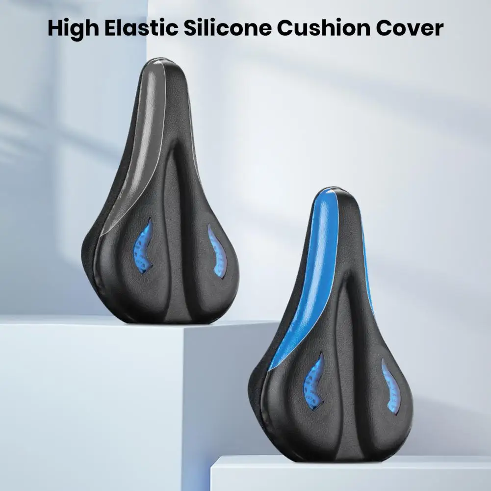 

Bike Saddle Cover Useful Anti-scratch Fastener Tape Design Thicken Bicycle Saddle Cover Cycling Seat Cover Bike Accessories