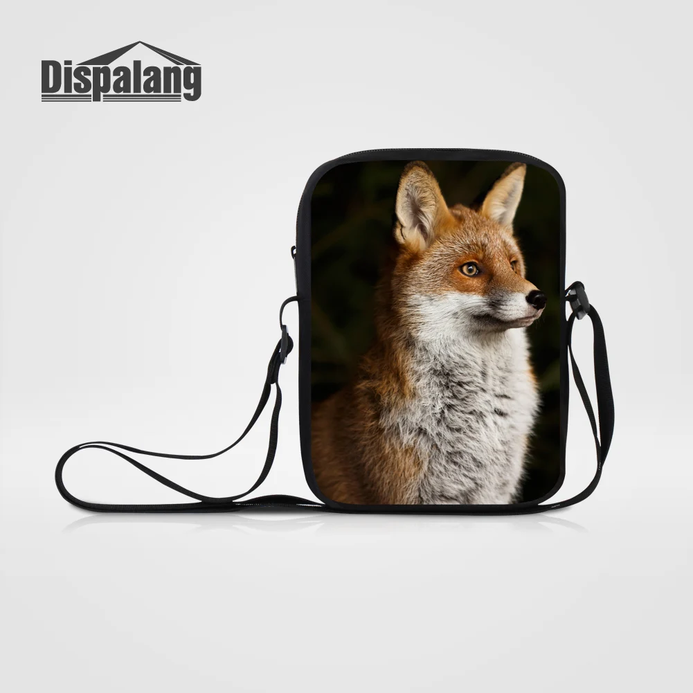 Dispalang Men's Mini Cross Body Schoolbags Tiger Animal Printing Messenger Bags Teens Fashion Traveling Shoulder Bag Male Flaps