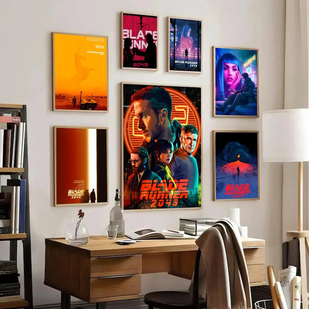 B-Blade Runner 2049 Poster HD Art Sticky Wall Waterproof Home Living Room Bedroom Bar Aesthetic Decoration