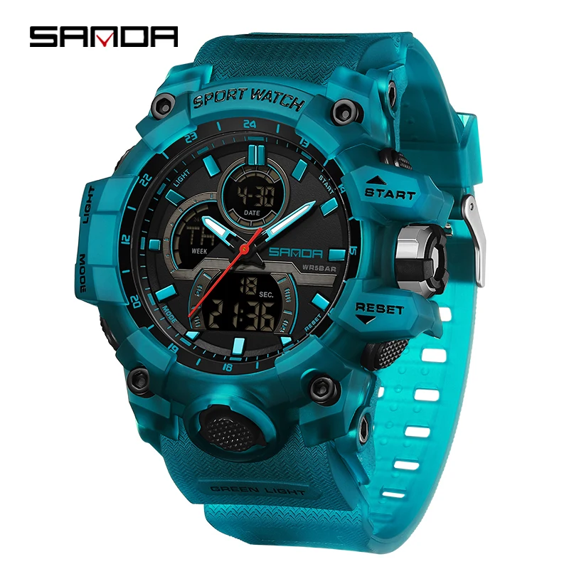 Men's Military Digital Waterproof Quartz Watch