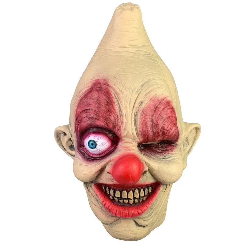 Halloween One-Eyed Clown Mask Ghost Festival Horror Mask Masquerade Horror Zombie Mask Headgear