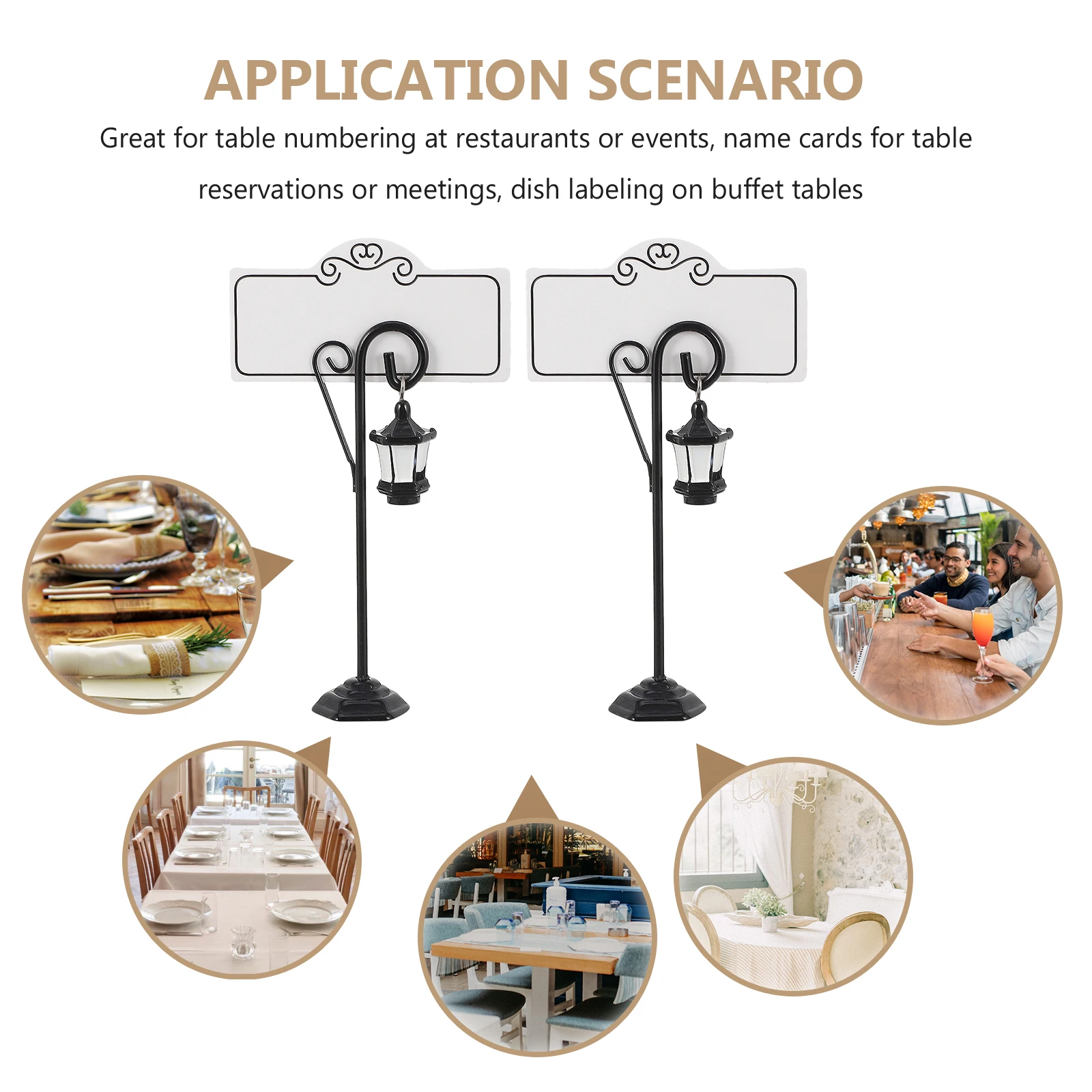 2Pcs Resin Table Card Holders Wedding Supplies Party Table Number Clip Clamp Menu Place Cards Holder Stable Base