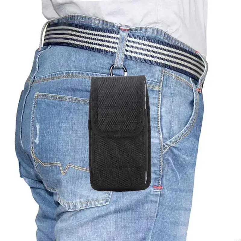

340D Men Vintage Waist Bag Phone Belt Hip Bag Multifunctional Coin Purse