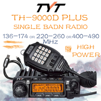 TYT TH-9000D PLUS 65W High Power Mobile Radio Mono/Single Band Transceiver 200 Channels Mobile Radio 136-174MHz