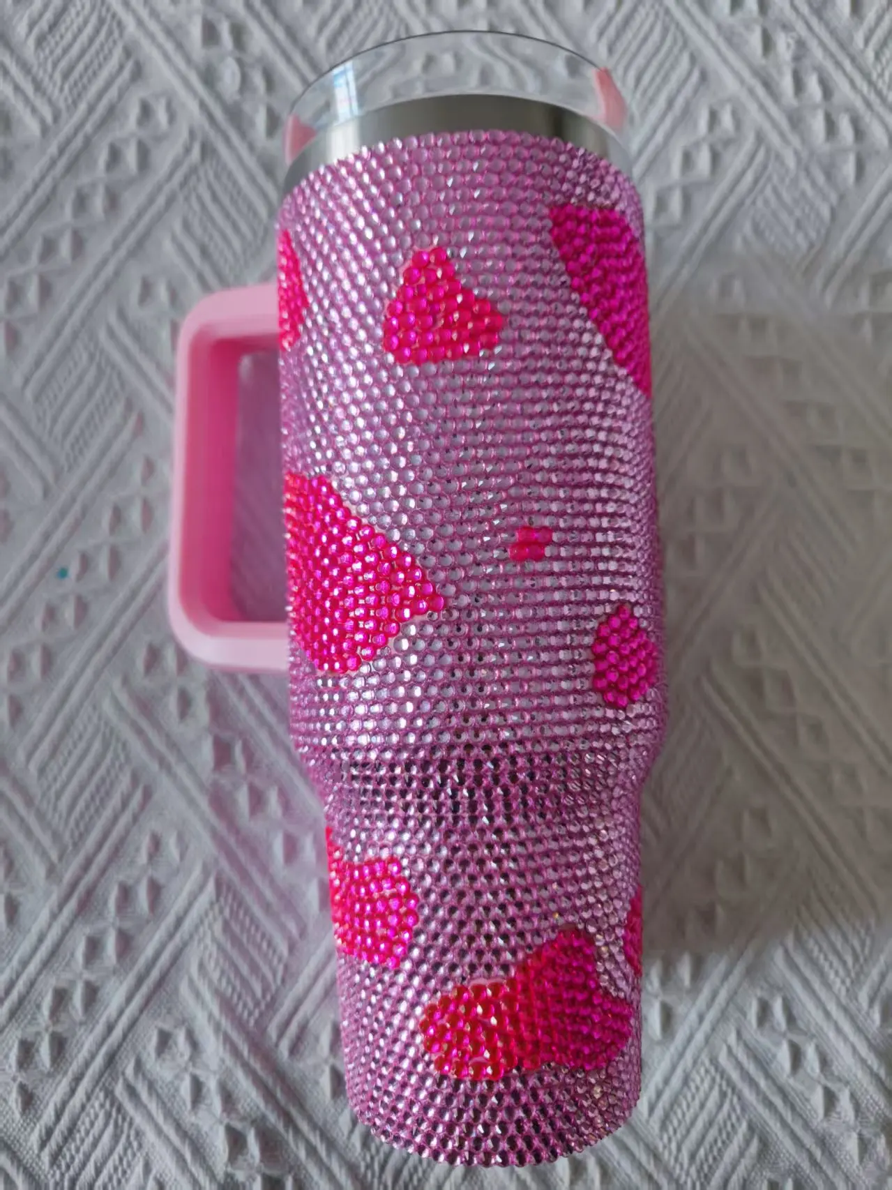 핸들형 스테인리스 스틸 텀블러 이미지