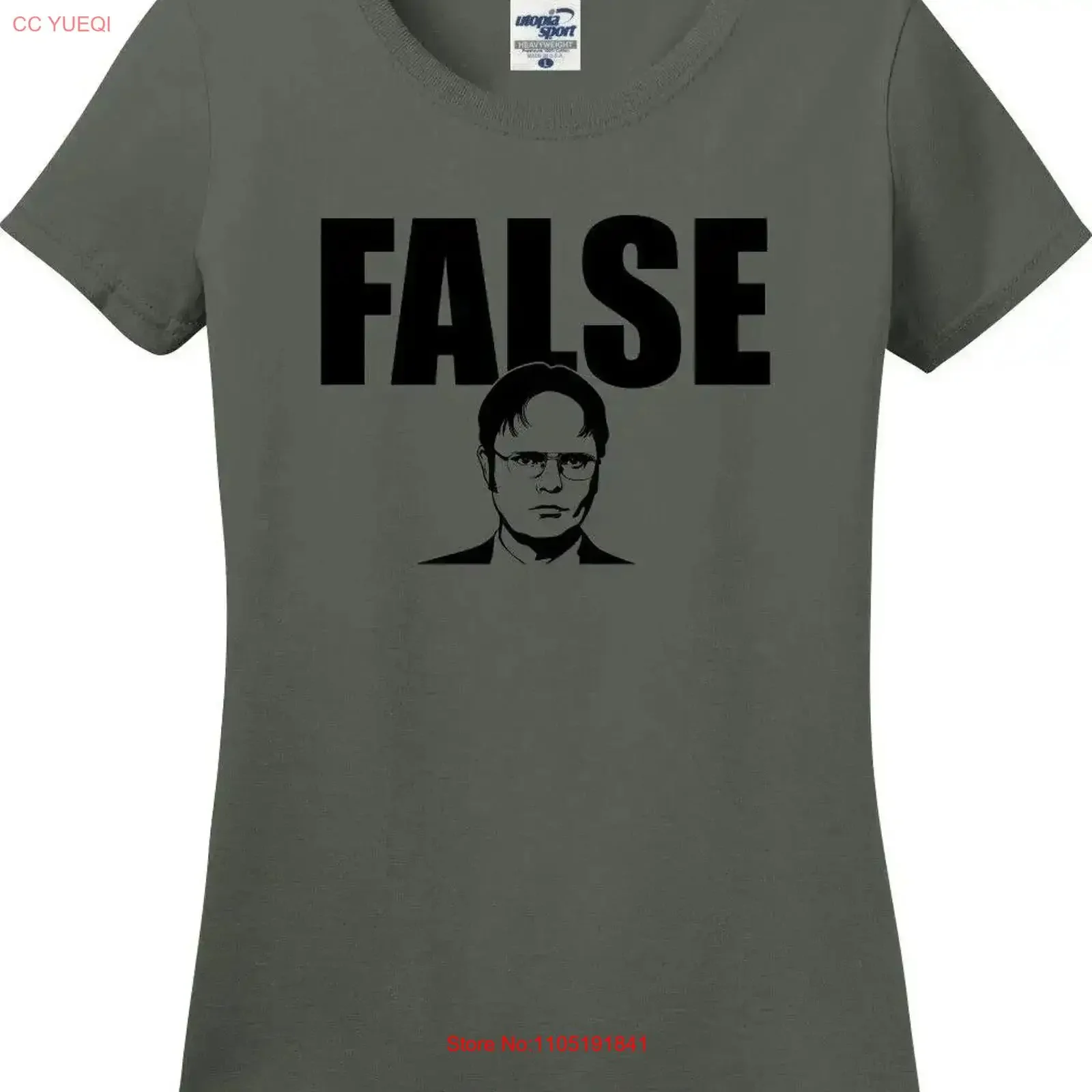 Dwight Schrute False Funny Missy Fit Ladies T Shirt S 3X vintage Washed Unisex Breathable Comfortable streetwear homme Stylish