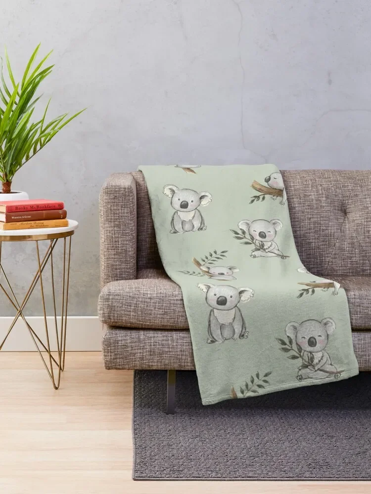 Aussie Animals: Cute Koala Pack Throw Blanket Thermal Travel Baby Sofa Blankets