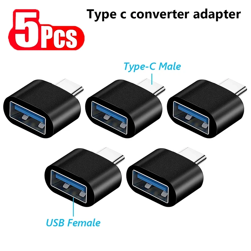 5pcs Mini USB 3.0 OTG Cable Type C to USB 3.0 Adapter Converter For Xiaomi Huawei Smartphone Laptop PC USB U Disk OTG Converters