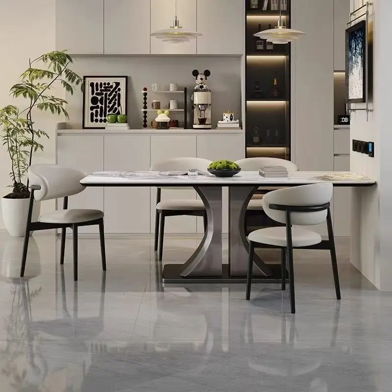 

Quality Light Luxury Dining Table Romantic Designer Center Special Restaurant Table Restaurant Salon Mesas De Jantar Furniture