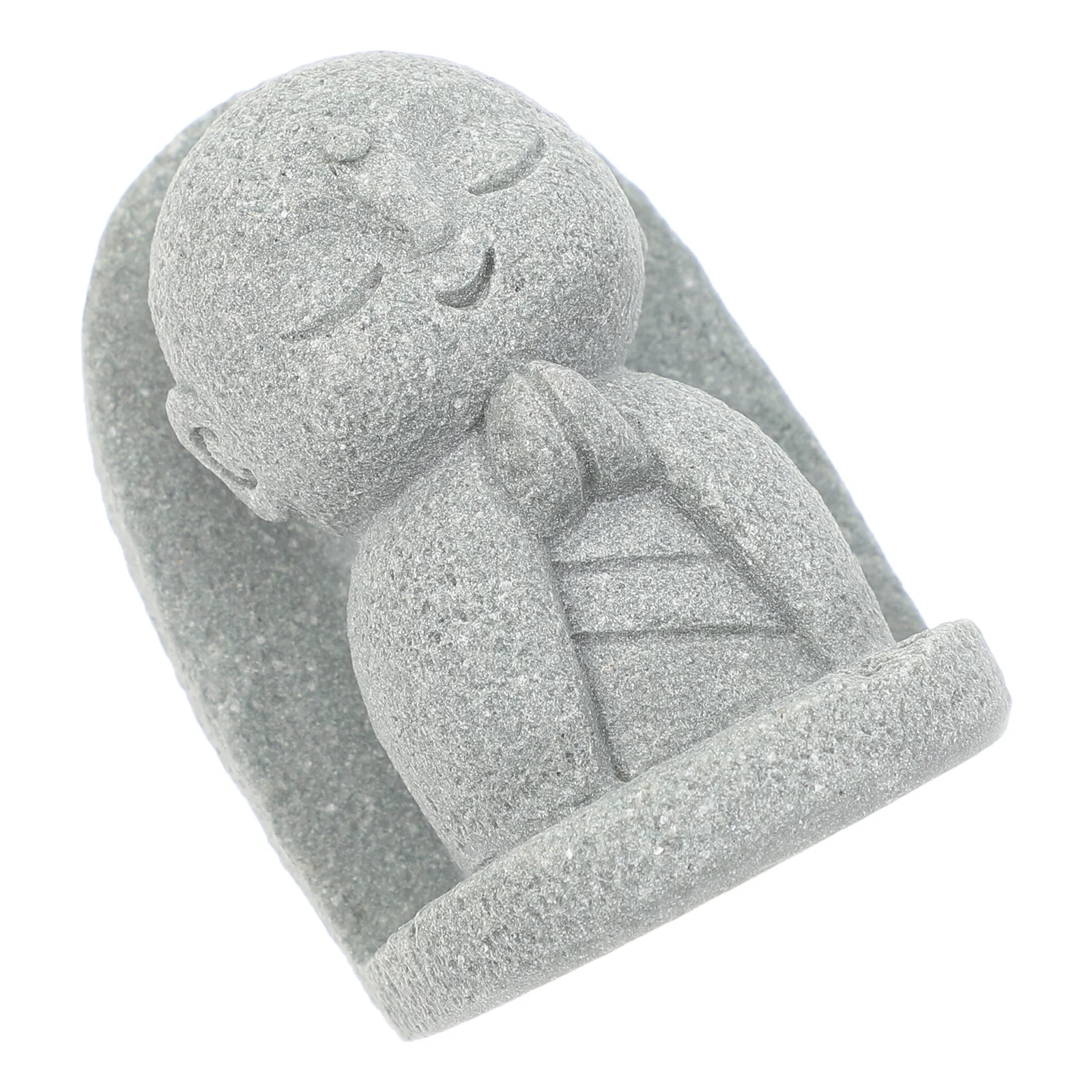 Small Japanese Style Statue for Inner Peace Meditation Decor Mini Buddha for Home Office Zen Garden Fish Tank Ornament
