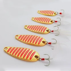 Fishing Lure Spoon 5g 7g 10g 15g 20g Gold/Silver fishing bait Spoon Hard Lures Metal Lure