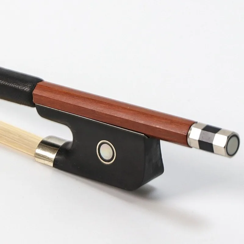 Red Sandalwood Violin Bow High Elasticity Cello Octagonal Bow Round Smooth Straight Violin Bows String Instrument Accessories