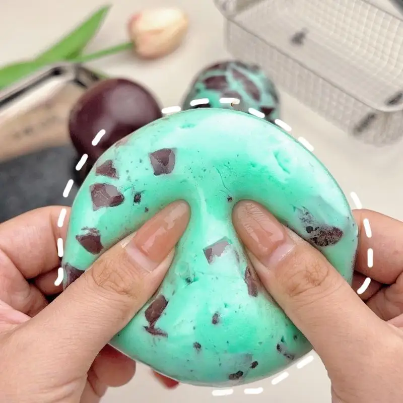 Squeezable Stress Balls Non-Toxic Wax Skin Slow Rebound Sensory Fidget Toy for ADHD Autism Calm Travel Use