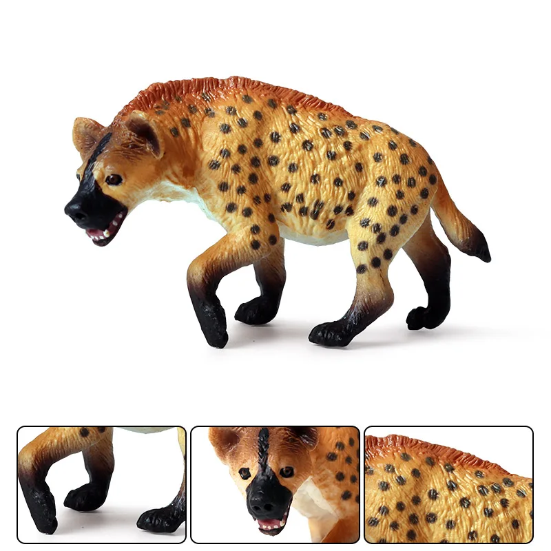 Oenux Klassische Wilde Afrikanische Tiere Simulation Tiger Hyaenidae Action Figur Figuren PVC Modell Bildung Schule Kind Spielzeug – Detail 8