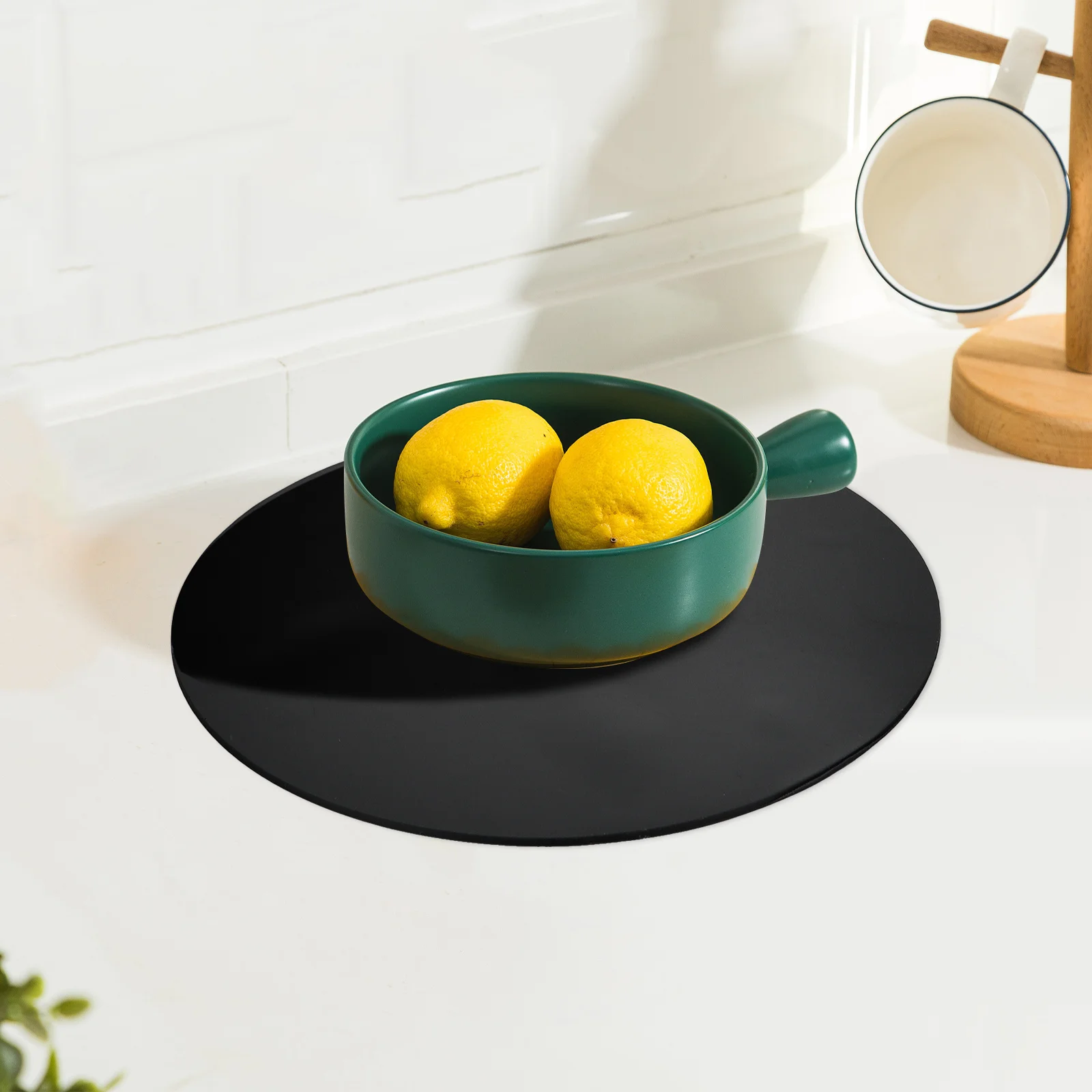 

3pcs Silicone Placemat Round Tableware Pad Anti Skid Dining Kitchen Heat Insulation Waterproof Oil Proof Easy Clean Home Decor