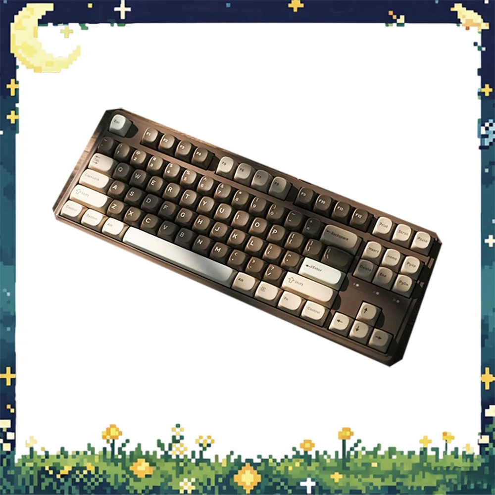 SKN Qinglong 87 Ultra Mechanical Keyboard 87 Keys Tri Mode Wireless Dual 8K RGB Hot Swap Custom Gaming Office Keyboard for PC