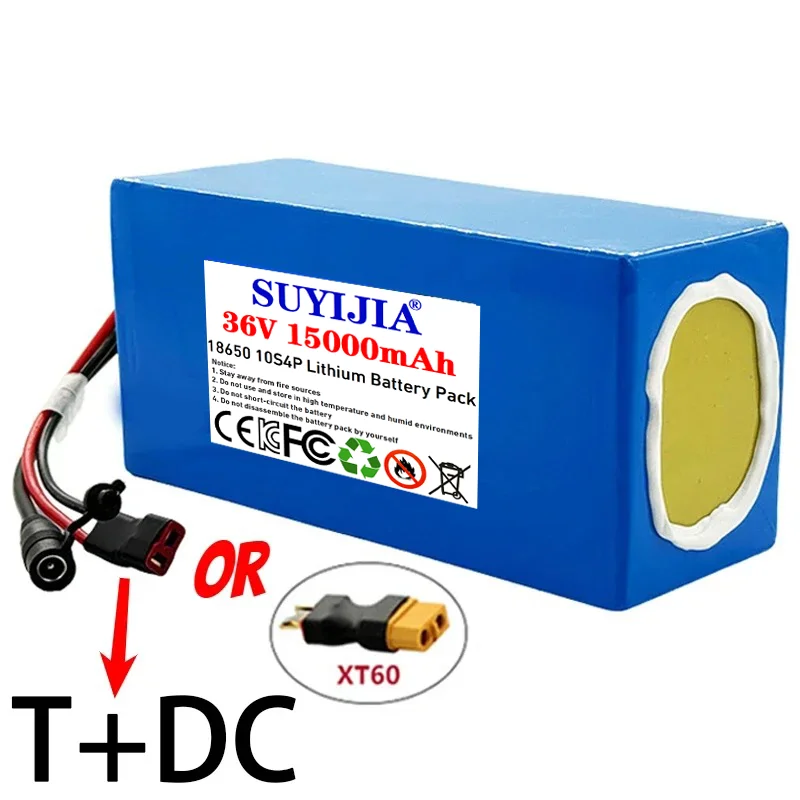 36V 15Ah 10S4P Lithium Battery Pack 18650 15000mAh 800W 500W 450W 350W 250W Electric Bicycle Electric Vehicle Bicycle Motorcycle