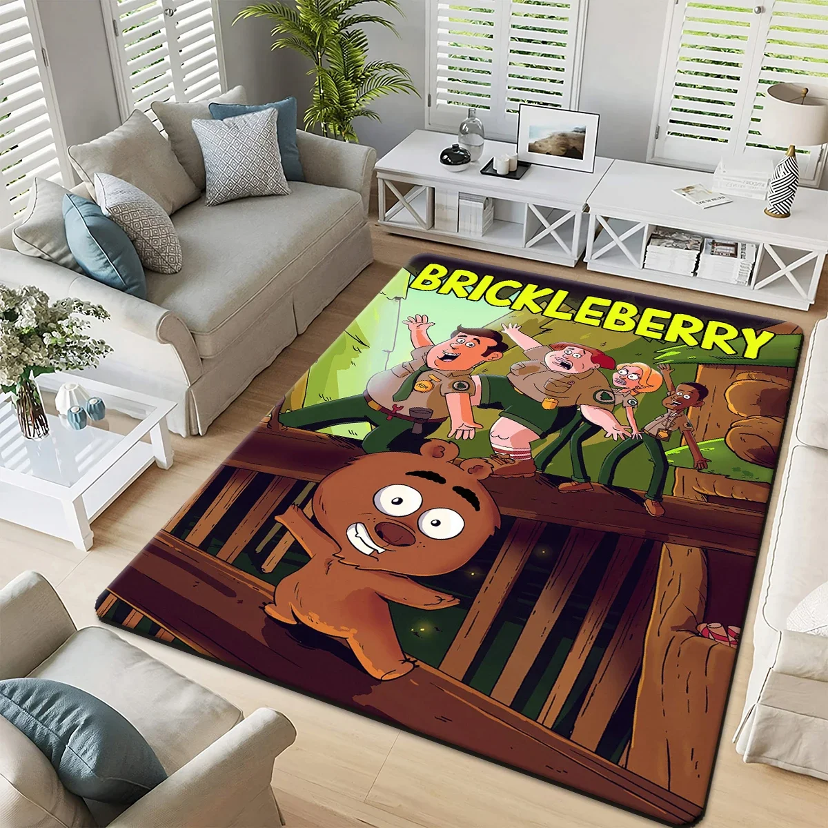 Cartoon film B-Brickleberry carpet Living room ldecoration,bedroom,kitchen,bathroom,foot mat,hotel living room rugs EP home