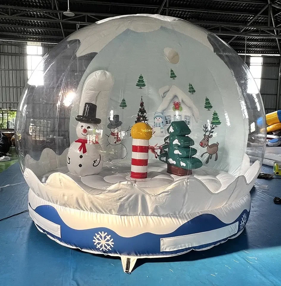 Outdoor Inflatable Bounce House Snow Globe Jumping Bouncy Ballon For Sale