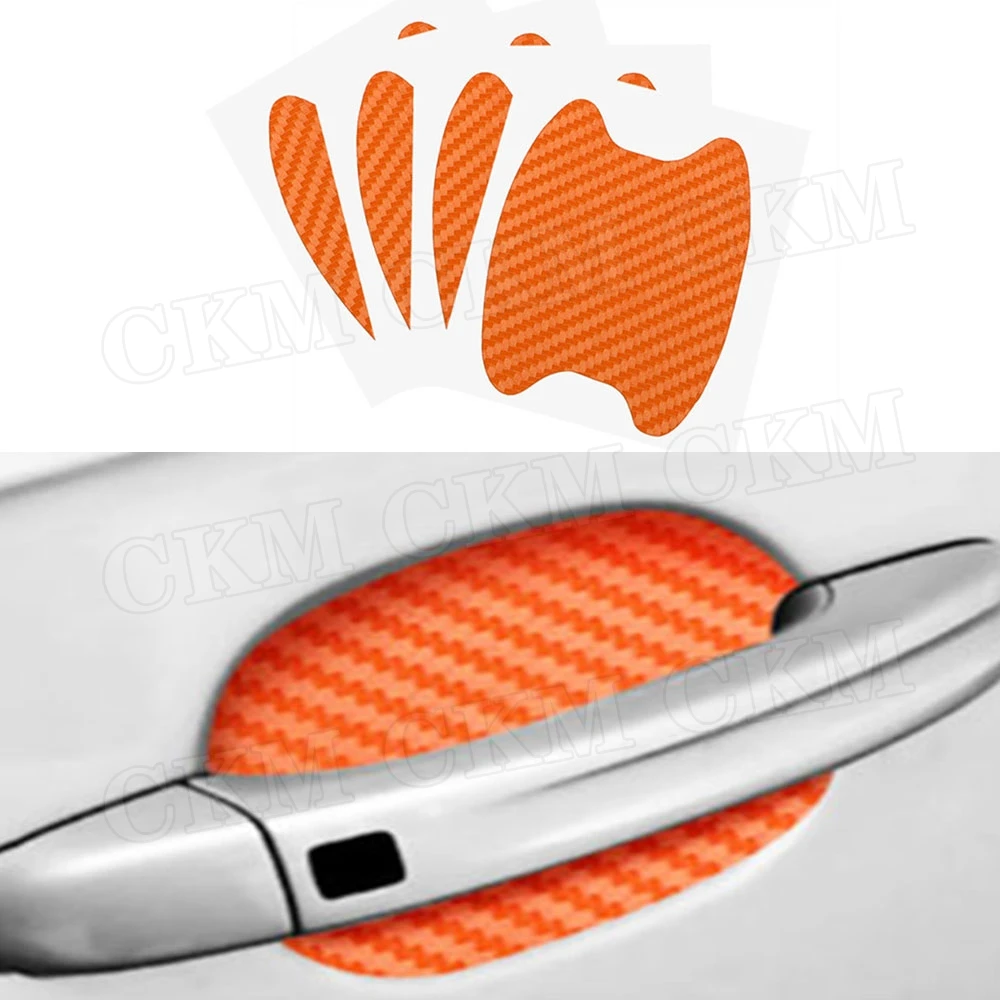 

Car Sticker Door Handle Protective sticker Personalized Carbon Look Film Set Auto Accessories For Universal Car