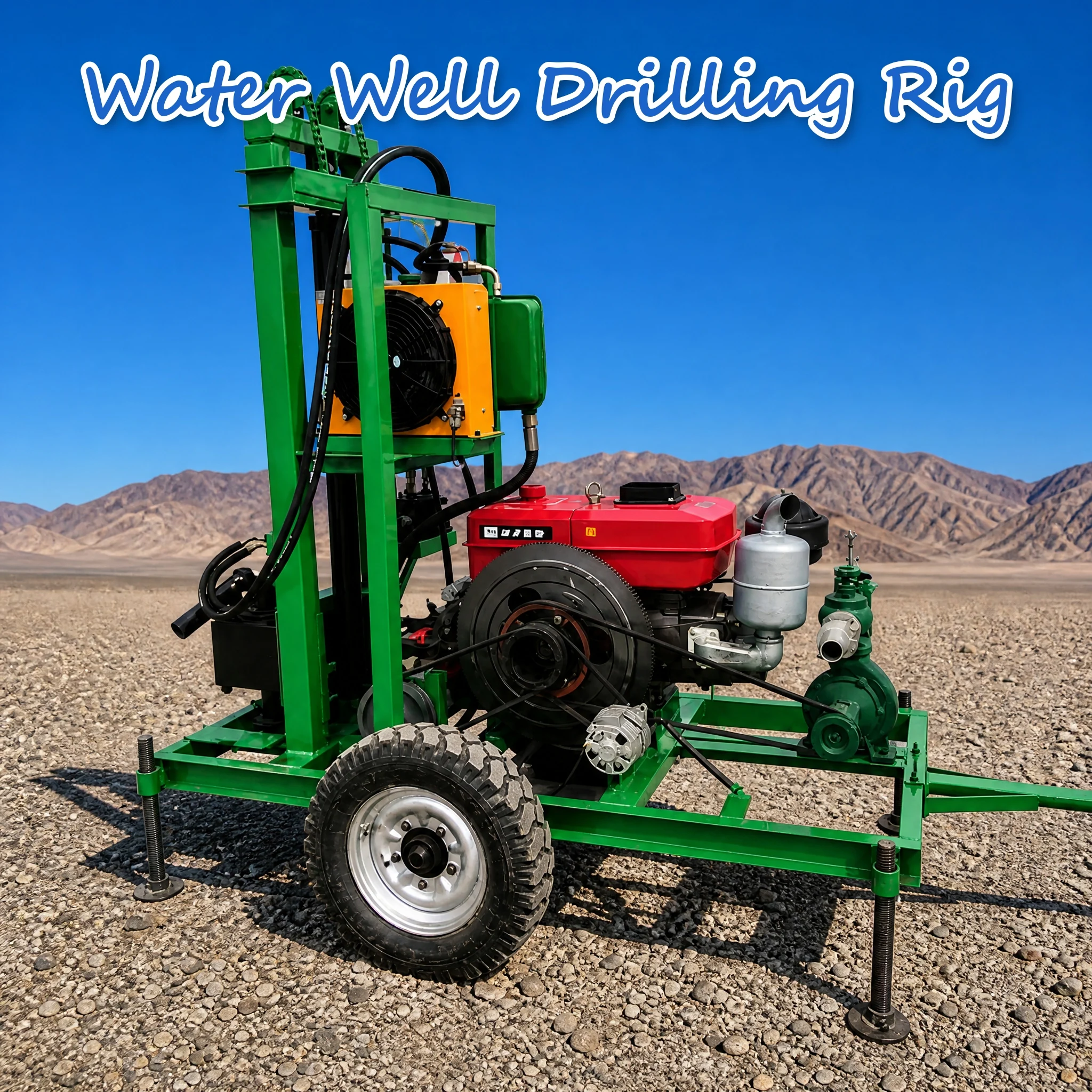 Customized Well Drilling Rig Full Hydraulic Diesel Powered 22 to 35HP  Torque Output High Efficiency Design