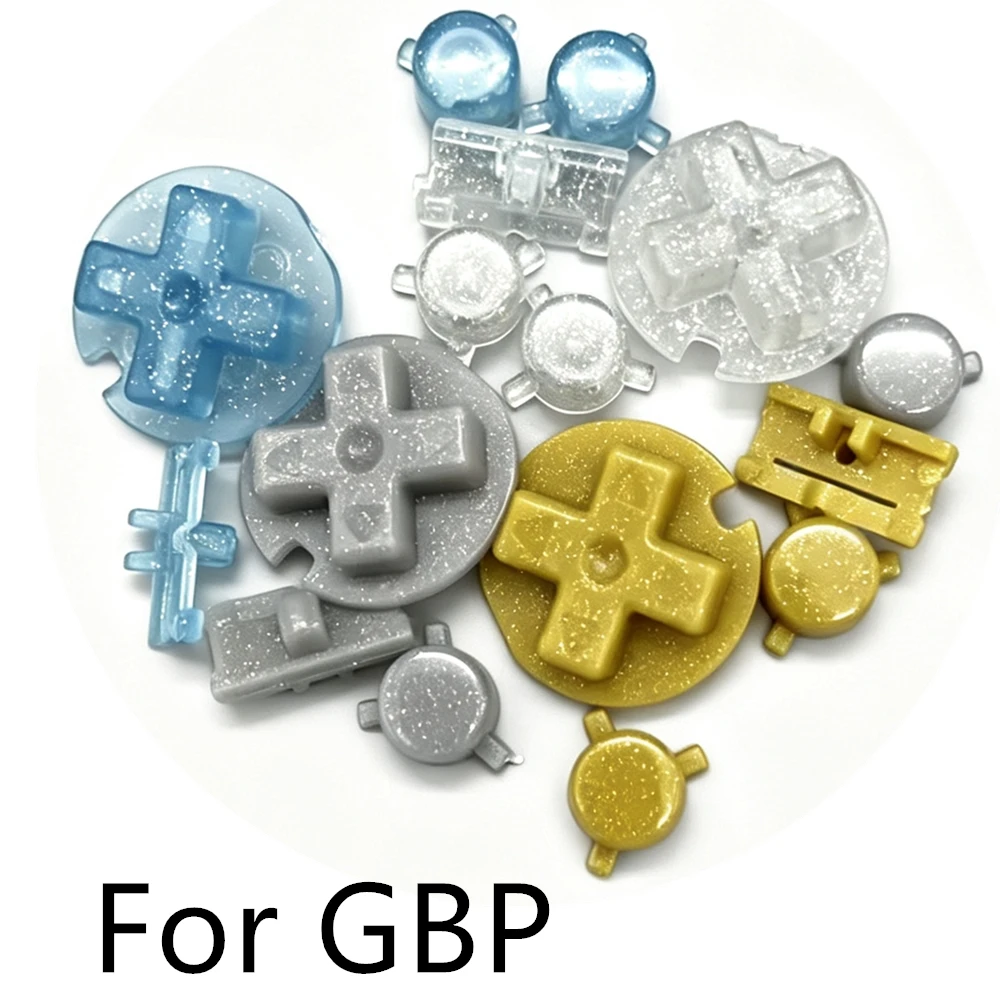 High Quality Full Replacement Buttons Set For Gameboy Pocket GBP, D-Pad Cross Direction Key AB Operation Buttons Repair Parts
