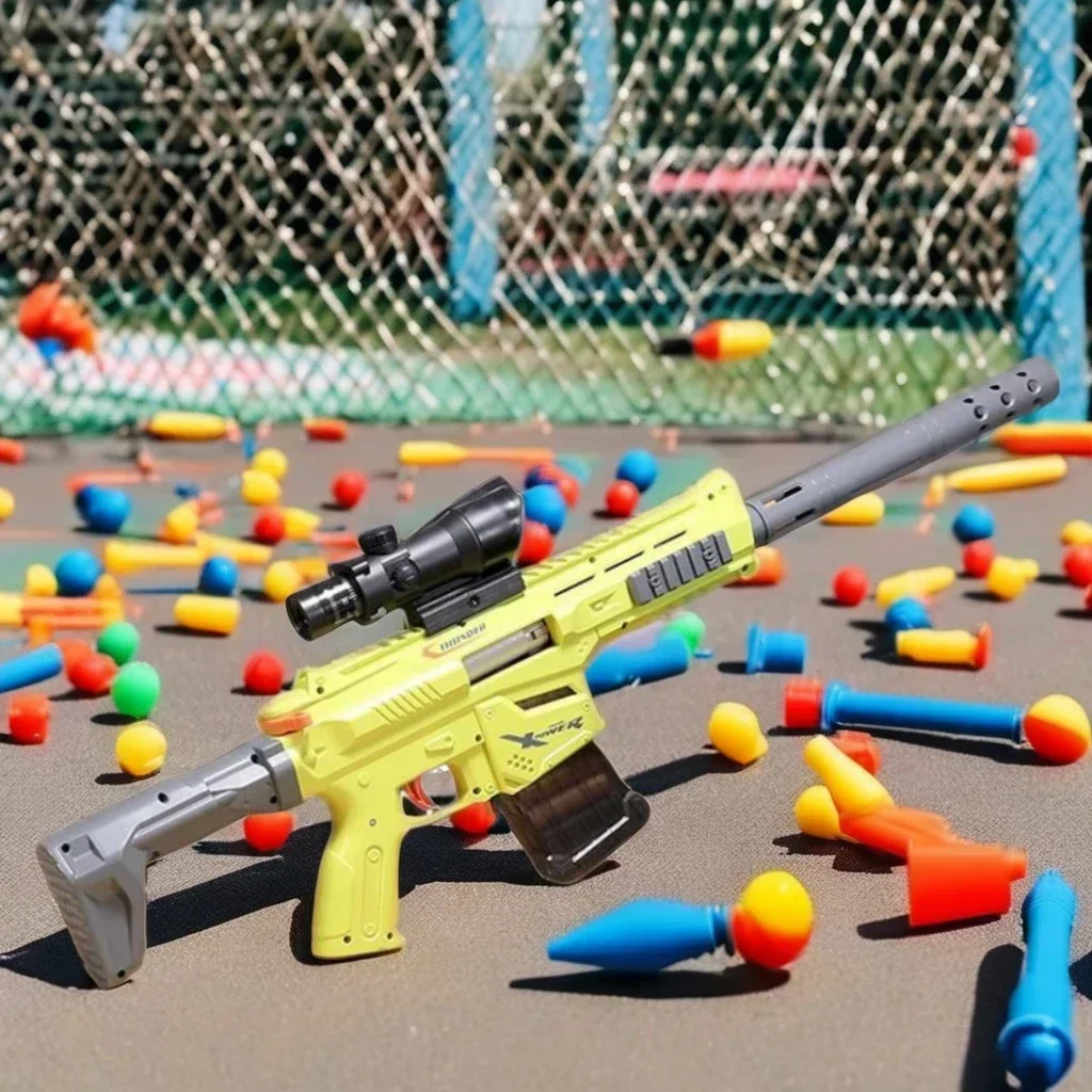 Motorized 40 Nerf-Compatible Soft Bullet Darts Great Plastic Birthday Gift Electric Automatic AK Foam Blaster Toy Gun Kids DIY