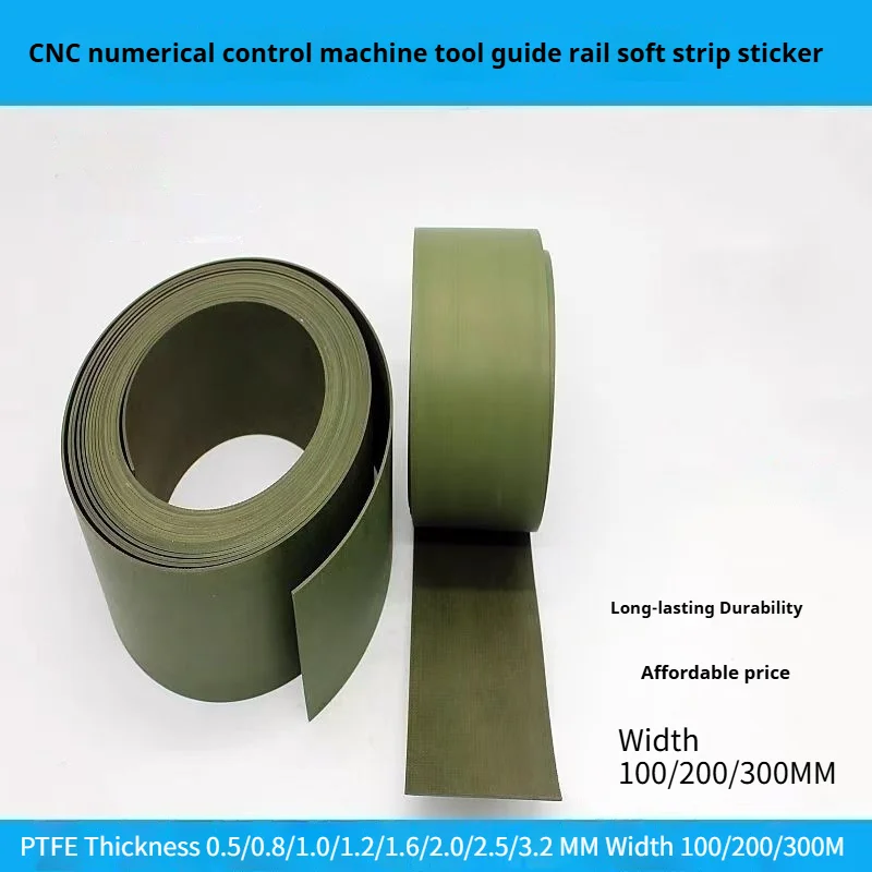 Green Blue Color CNC Turcit B Thickness 0.8mm 1mm 1.2mm 1.5mm 2.0mm 2.5mm Length 1M 2M 3M Slydwa Machine Tool Rails Soft PTFE